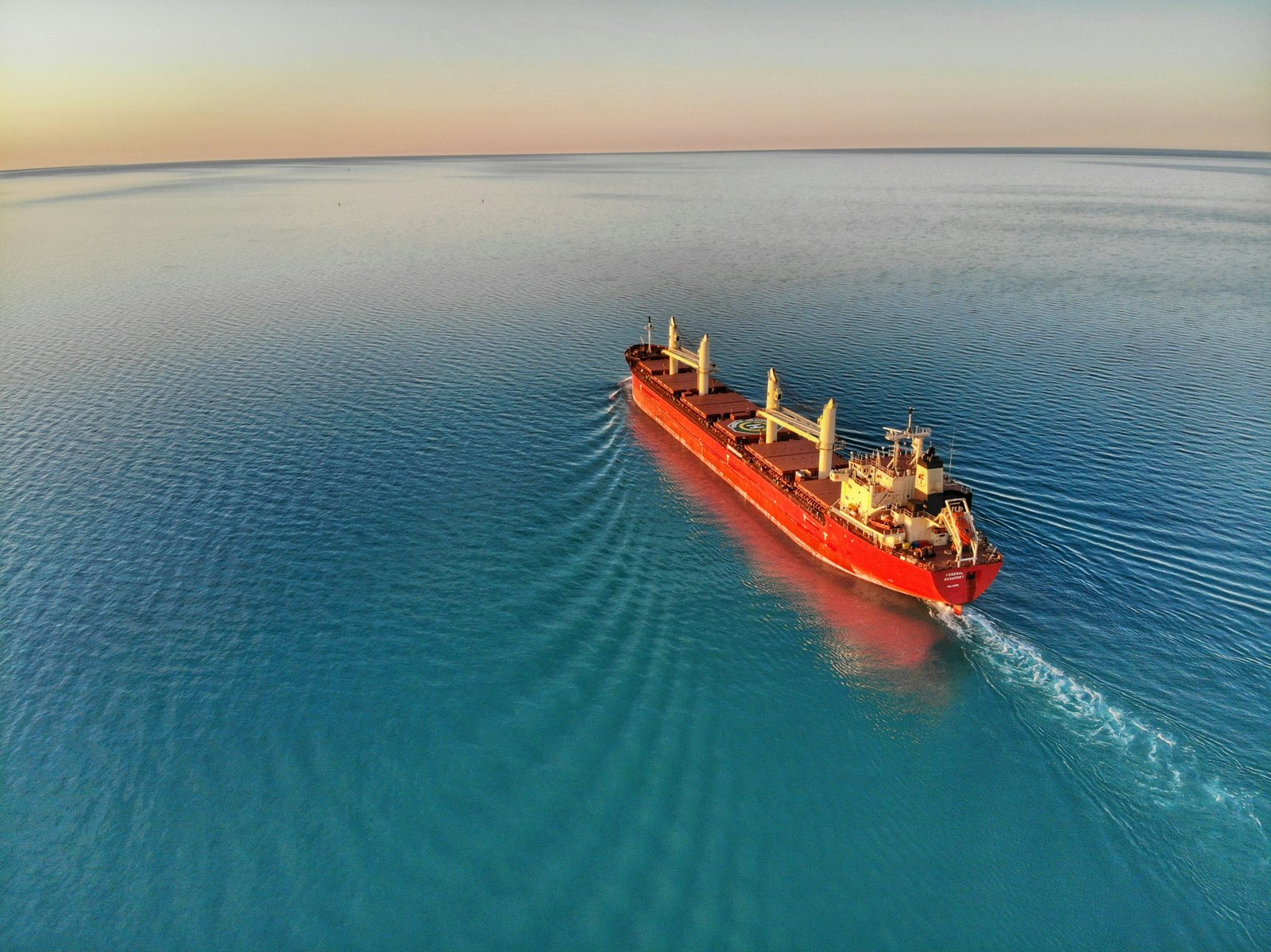Port and container ship
